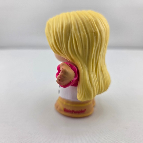 Fisher Price Little People Barbie Blonde Pink Shirt Checkered Skirt Figure 2022 - Picture 2 of 5